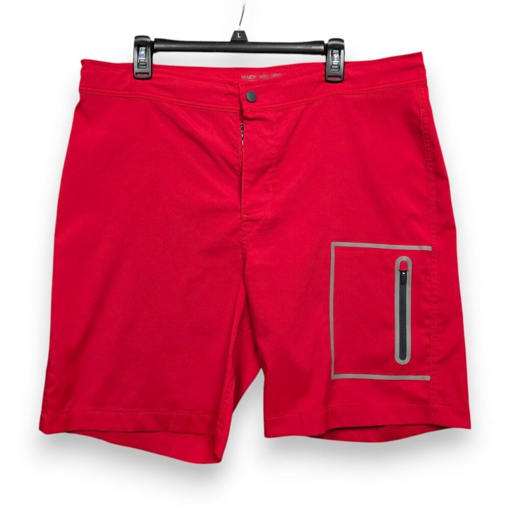 Mack Weldon Swim Board Short Mens 38 Swim Unlined‎ No Fear Red